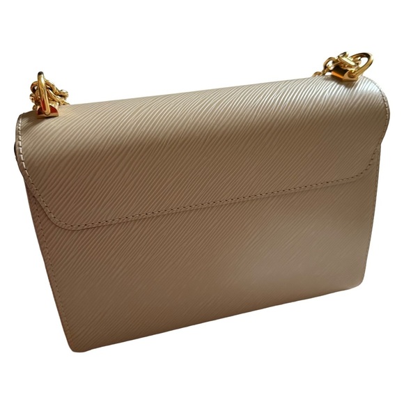 LOUIS VUITTON TAN “TWIST MM” EPI LEATHER CROSSBODY/SHOULDER BAG W/ GOLD HARDWARE - Picture 7 of 15